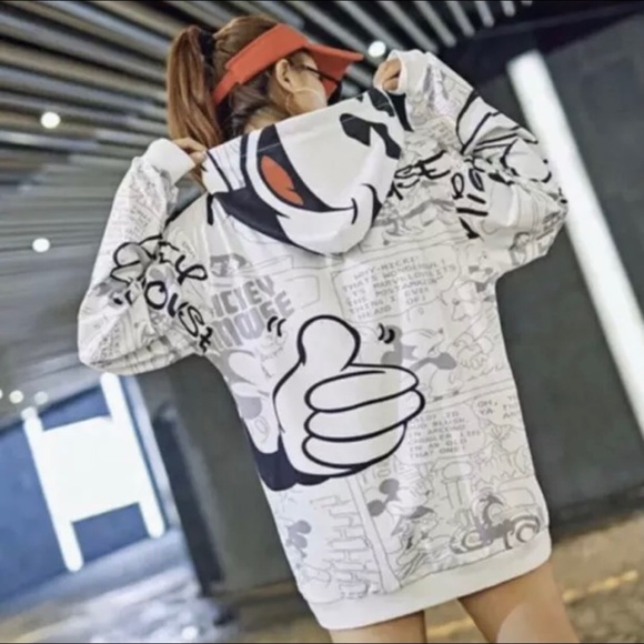 Mickey Mouse Hoodie Sweater Cartoon Comic - Picture 3 of 4